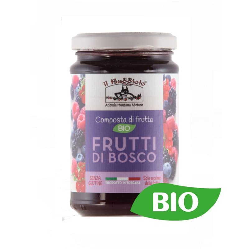 "Frutta da spalmare" Composta di Frutti di Bosco SENZA ZUCCHERO Az.agr. Il baggiolo Abetone