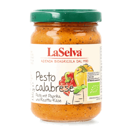 Pesto "Calabrese" (Peperoni, pecorino e ricotta) BIO La selva